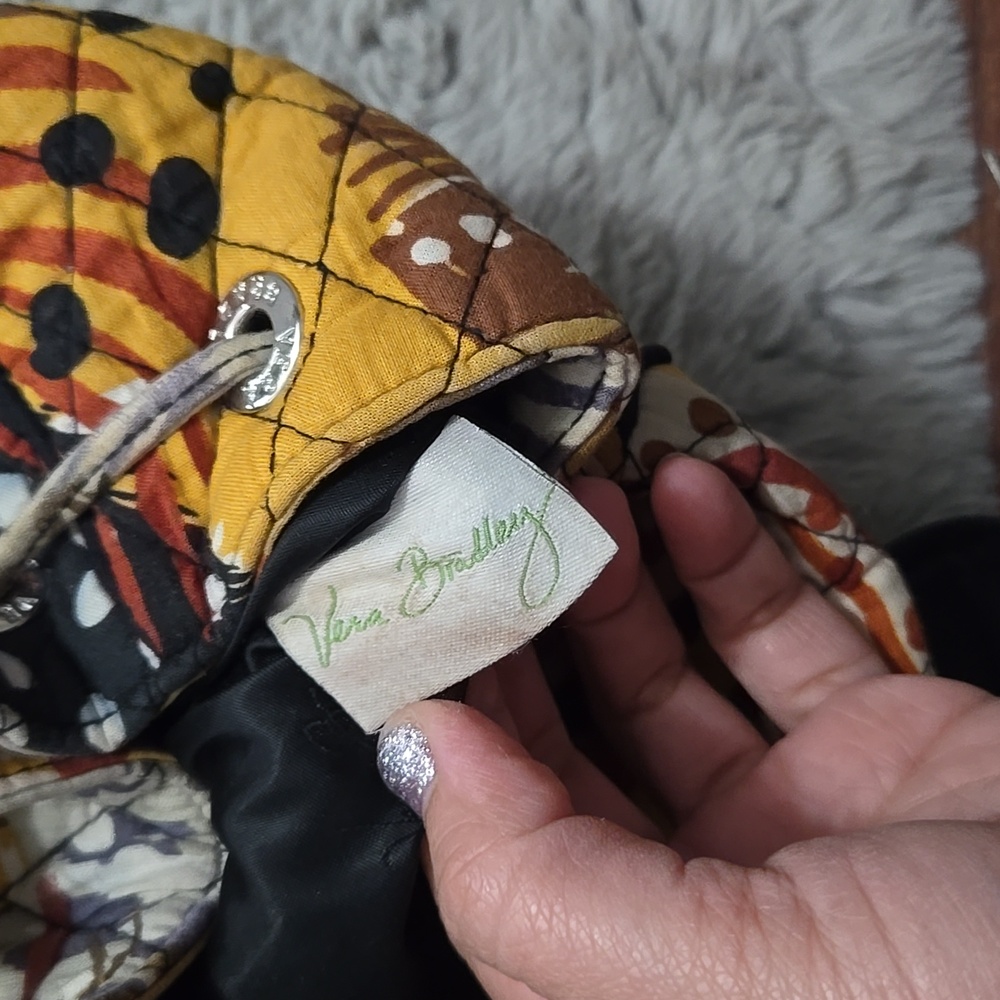 Vera Bradley quilted printed medium sized backpack - Picture 12 of 13